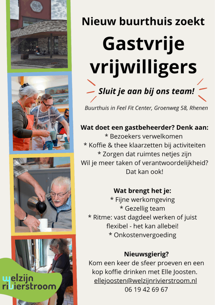 Nieuw buurthuis vrijwilligers